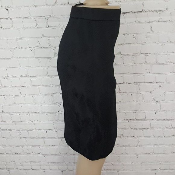 ALTUZARRA Target Black Snakeskin Pencil Skirt 2 - Picture 6 of 7